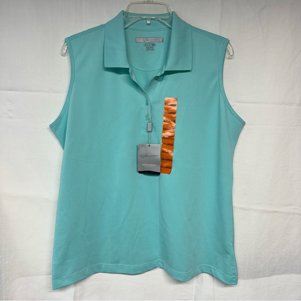 Greg Norman dry fit polo tank top